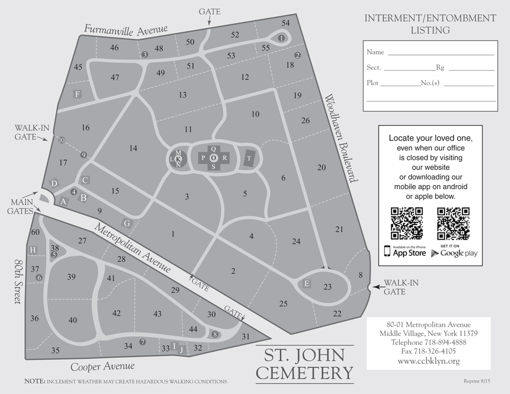 Companion Crypt for Sale - St. John Cemetery - Middle Village, NY - The Cemetery Exchange