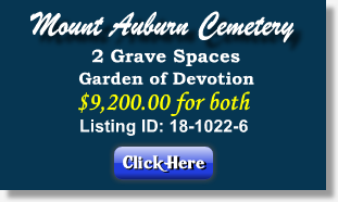 2 Grave Spaces for Sale $9200 - Garden of Devotion - Mount Auburn Cemetery - Stickney, IL - The Cemetery Exchange