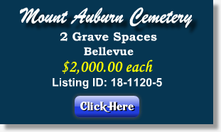 2 Grave Spaces for Sale $2Kea - Bellevue - Mount Auburn Cemetery - Stickney, IL - The Cemetery Exchange