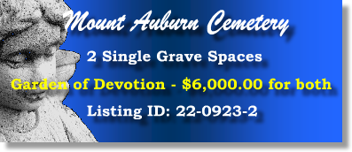 2 Single Grave Spaces $6K! Mount Auburn Cemetery Stickney, IL Devotion #cemeteryexchange 22-0923-2