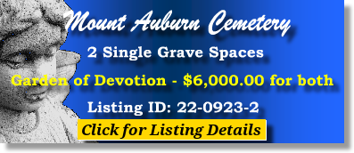 2 Single Grave Spaces $6K! Mount Auburn Cemetery Stickney, IL Devotion #cemeteryexchange 22-0923-2