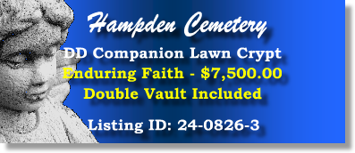 DD Companion Lawn Crypt $7500! Hampden Cemetery Denver, CO Enduring Faith #cemeteryexchange 24-0826-3