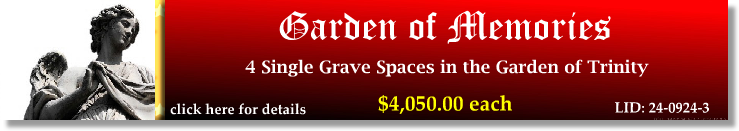 4 Single Grave Spaces $4050ea! Garden of Memories Tampa, FL Trinity #cemeteryexchange 24-0924-3