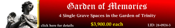4 Single Grave Spaces $3900ea! Garden of Memories Tampa, FL Trinity #cemeteryexchange 24-0924-3
