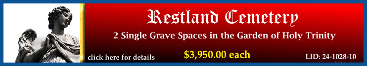 2 Single Grave Spaces $3950ea! Restland Cemetery Dallas, TX Holy Trinity #cemeteryexchange 24-1028-10