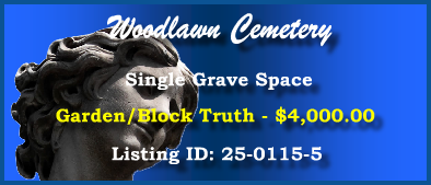 Single Grave Space $4K! Woodlawn Cemetery Las Vegas, NV Truth #cemeteryexchange 25-0115-5