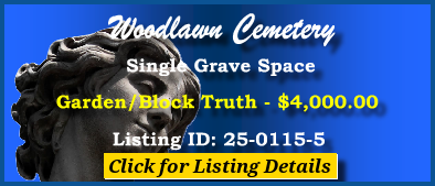 Single Grave Space $4K! Woodlawn Cemetery Las Vegas, NV Truth #cemeteryexchange 25-0115-5