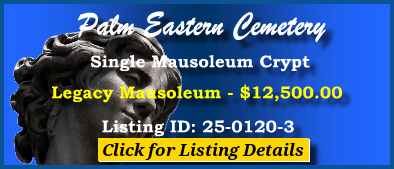 Single Crypt $12500! Palm Eastern Cemetery Las Vegas, NV Legacy #cemeteryexchange 25-0120-3